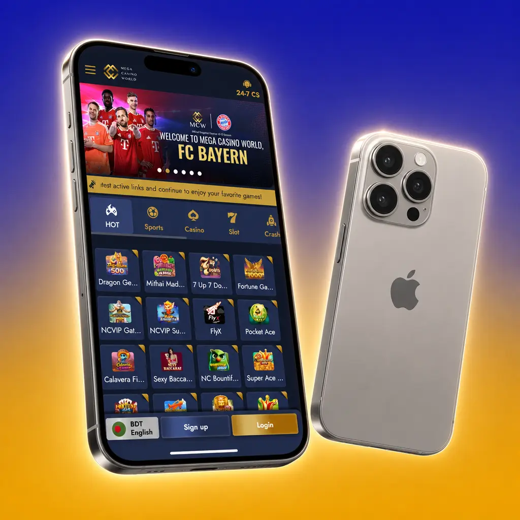 iOS PWA home screen setup for Mega Casino World