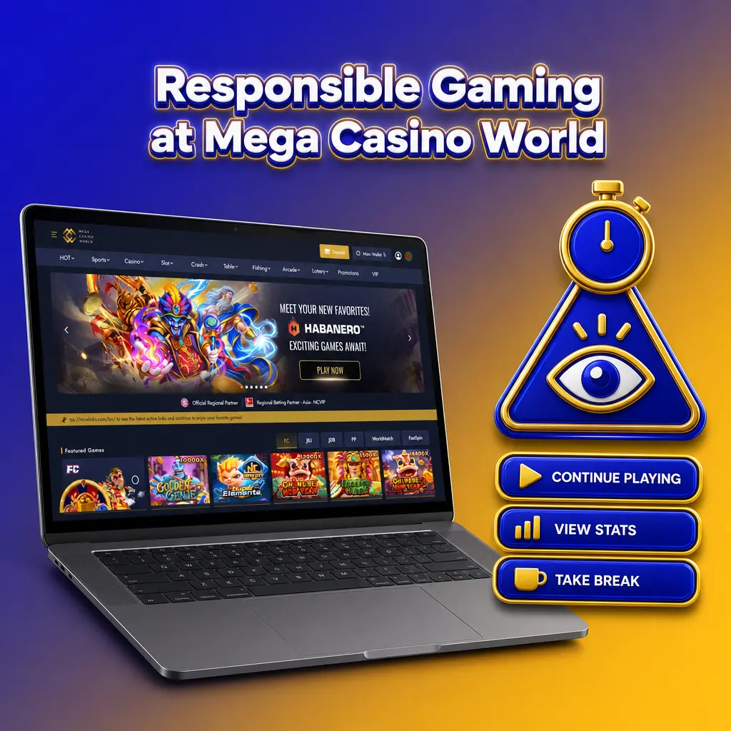 Responsible gaming account tools at Mega Casino World